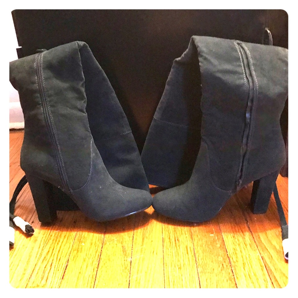 Green Over the Knee/Thigh High Boots Size 10